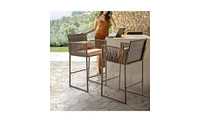 3-Piece Outdoor Patio Bar Set for Garden, Balcony, or Backyard Entertainment