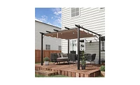 Patio Gazebo with Retractable Canopy for Outdoor Entertaining