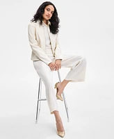 I.n.c. International Concepts Women's Faux-Leather Moto Jacket, Exclusively at Macy's
