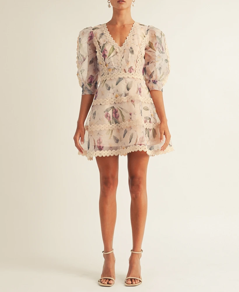 Arose Studio, Inc Women's Alkia V-Neck Mini Dress