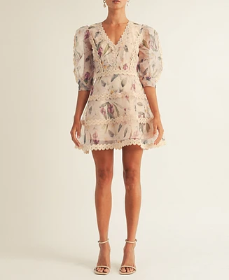 Arose Studio, Inc Women's Alkia V-Neck Mini Dress