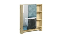 Wall-Mounted Bathroom Mirror Cabinet with 3 Storage Shelves for Organized and Stylish Storage