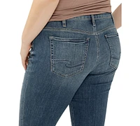 Silver Jeans Co. Plus Suki Curvy-Fit Cropped Denim