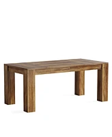 Tribesigns 63-Inch Executive Desk, Large Office Computer Desk, Simple Workstation Writing Table Study Table for Home Office, Rustic Brown