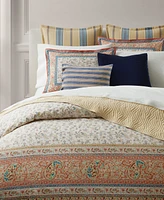 Lauren Ralph Lauren Bering Paisley Cotton Percale 3-Pc. Duvet Cover Set