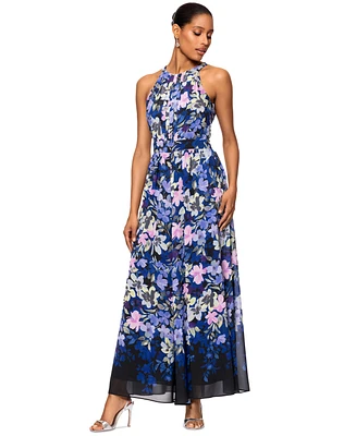 Betsy & Adam Women's Floral-Print Jumpsuit