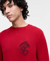 A|X Armani Exchange Men's Lunar New Year Graphic Sweater