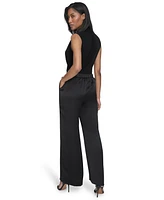 Halston Women's High-Rise Wide-Leg Pull-On Pants