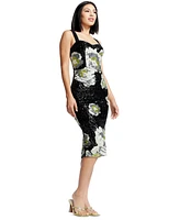 Dress the Populations Women's Nicole Floral-Sequined Midi