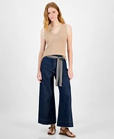 Tommy Hilfiger Women's Scalloped-Edge Pointelle Sweater