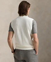 Polo Ralph Lauren Men's Mesh-Knit Cotton Full-Zip Sweater Vest