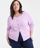 On 34th Trendy Plus Sweater Cardigan, Exclusively at Macy's