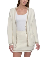 Dkny Sport Women's Court Cotton-Blend Button Cardigan