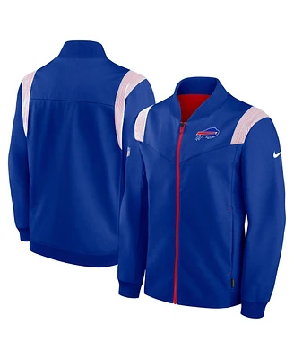 Nike Men's Royal Buffalo Bills Sideline Coaches Bomber Full-Zip Jacket