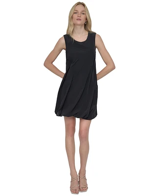 Dkny Women's Scoop-Neck Sleeveless Bubble-Hem Dress