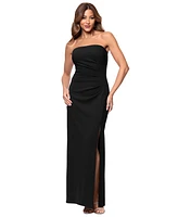 Xscape Women's Ruched Strapless Gown