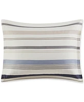 Addison Park Noah Stripe Reversible Printed 3-Pc. Comforter Sets, Exclusively at Macys