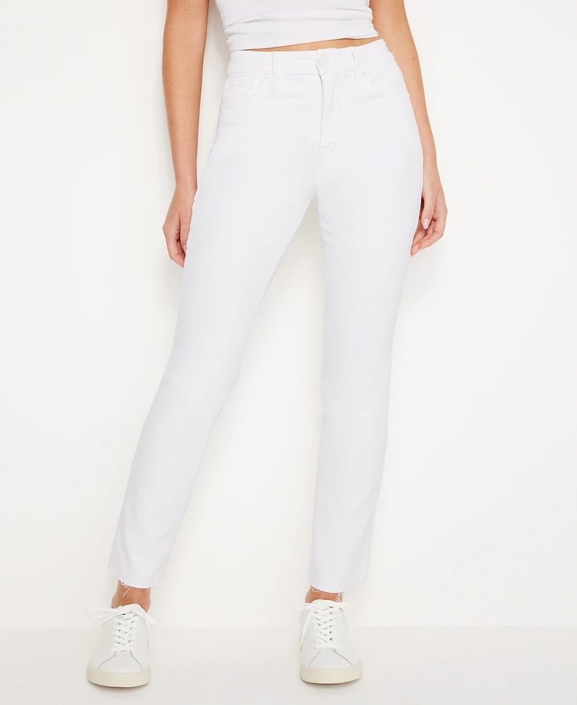 Good American Women's High-Rise Straight-Leg Jeans