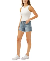 Silver Jeans Co. Women's Boyfriend Mid-Rise Shorts