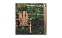 Wooden Chair Loveseat with Inset Ice Bucket Garden chairs/courtyard chairs
