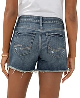 Silver Jeans Co. Women's Suki Mid-Rise Denim Shorts