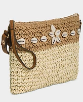Style & Co Shell Straw Small Crossbody