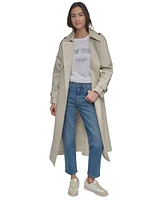 Dkny Jeans Women's Cotton Double-Breasted Trench Coat