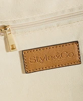 Style & Co Lyra Floral Printed Straw Small Crossbody, Exclusively at Macy's