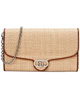 Lauren Ralph Lauren Raffia Small Adair Crossbody