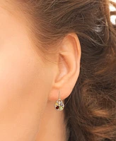 Multi-Gemstone Flower Drop Earrings (3 ct. t.w.) in 14k Gold-Plated Sterling Silver