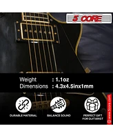 5 Core Guitar Strings • 0.010-0.047 Steel Gauge • w Deep Bright Tone for 6 String Acoustic Guitars - Gs Ac Brss