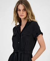 Guess Women's Nalini Button-Front Belted Jumpsuit