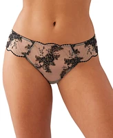 Wacoal Women's Midnight Soiree Embroidered Tanga Underwear 845314