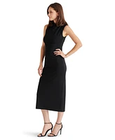 Steve Madden Women's Mo Mock Neck Midi Dress