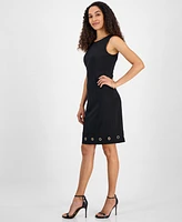 Kasper Women's Crepe Grommet-Trim Sheath Dress