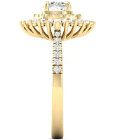 Diamond Round Double Halo Engagement Ring (1-1/2 ct. t.w.) in 14k Gold