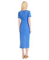 Donna Morgan Women's Crochet Midi Dress