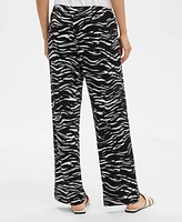 Jm Collection Women's Printed Wide-Leg Pull-On Pants, Exclusively at Macy's