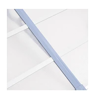 Door Canopy Gray and Transparent 94.1"x35.4" Polycarbonate