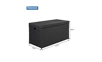 Simple And Practical Outdoor Ratton Deck Box Storage Box Four-Wire
