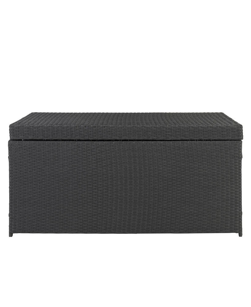 Simple And Practical Outdoor Ratton Deck Box Storage Box Four-Wire