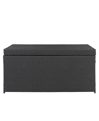 Simple And Practical Outdoor Ratton Deck Box Storage Box Four-Wire