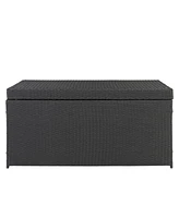 Simple And Practical Outdoor Ratton Deck Box Storage Box Four-Wire