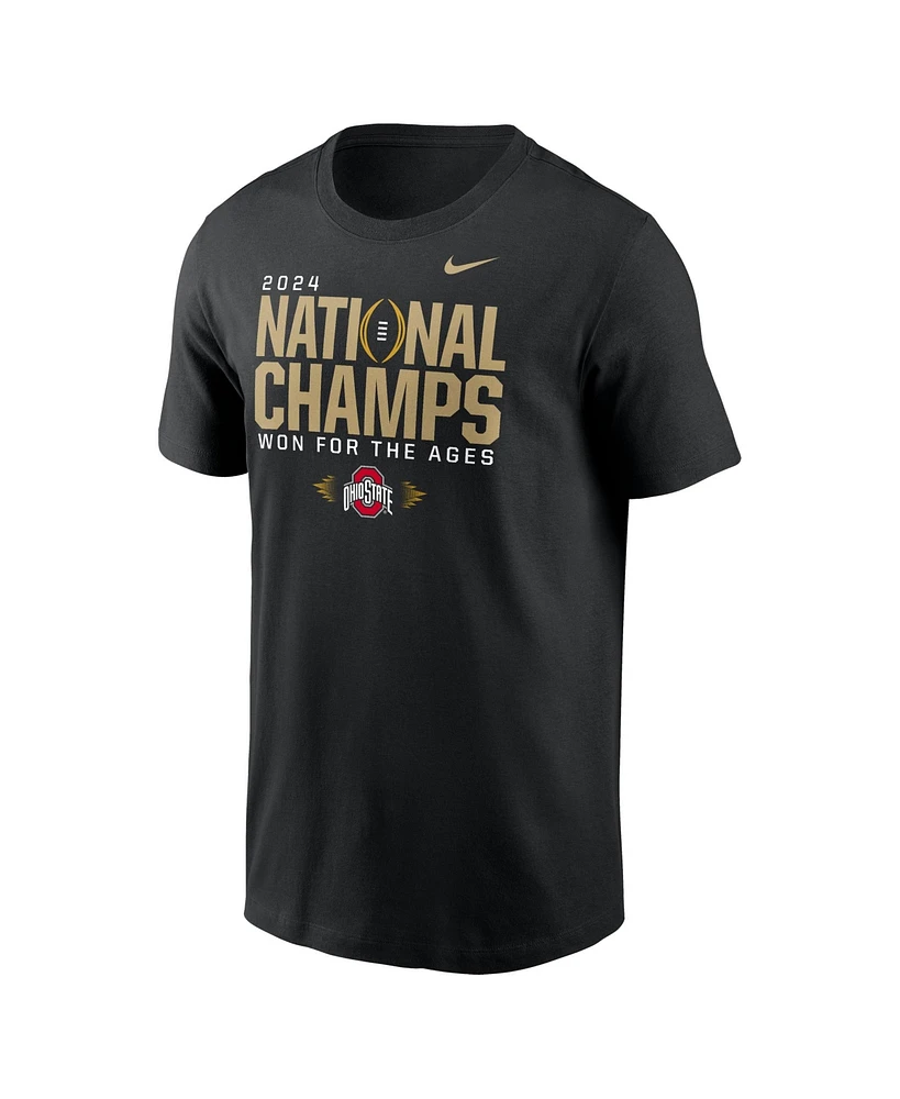 Nike Men's Black Ohio State Buckeyes College Football Playoff 2024 National Champions Locker Room T-Shirt