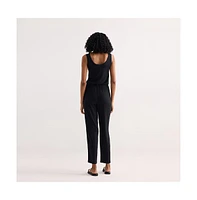 Relaxed Drawstring Jumpsuit