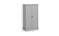 Simple Triamine Adjustable Shelves Sideboard With Door Cabinet