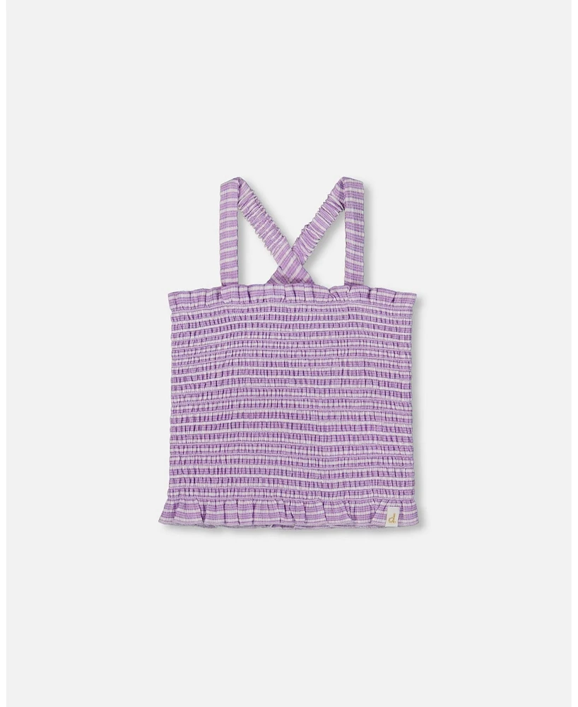 Deux par Toddler Girls Smocked Tank Top Lilac - Toddler|Child