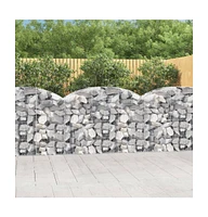 Arched Gabion Basket 59.1"x19.7"x39.4"/47.2" Galvanized Iron