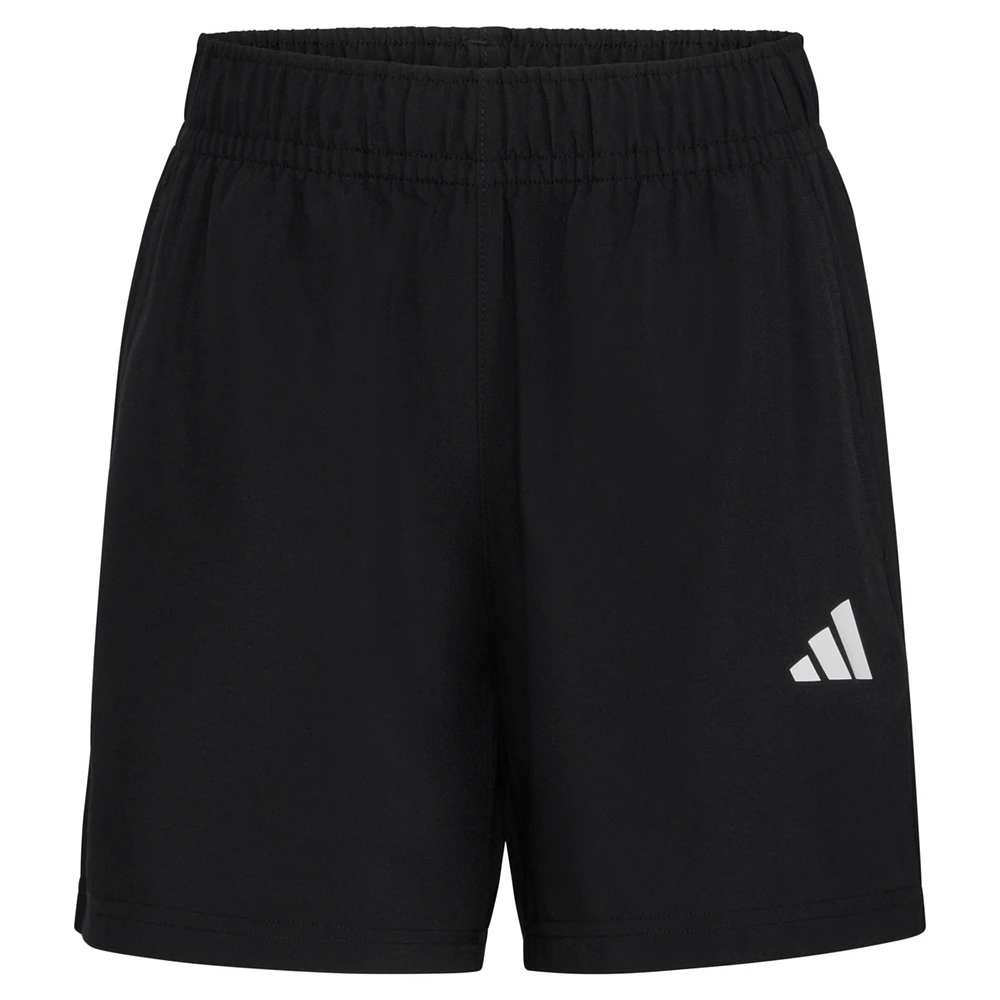 adidas Big Boys Essentials Elastic-Waistband Small-Logo Woven Shorts