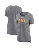 Fanatics Women's Gray Tennessee Volunteers True Classics Break It Down Tri-Blend T-Shirt